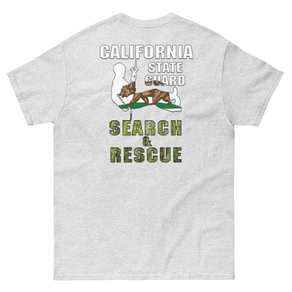 California State Guard Search & Rescue Rappel T-Shirt - Image 3