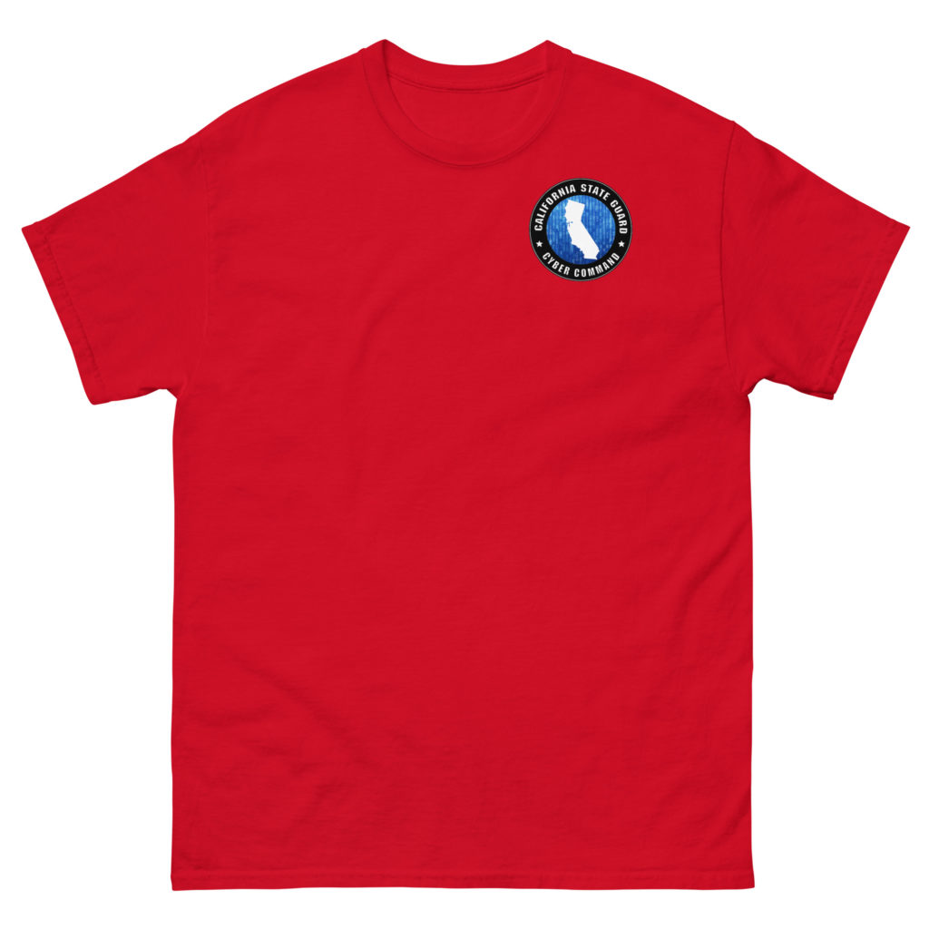 California State Guard Cyber Command Team T-Shirt - Image 4