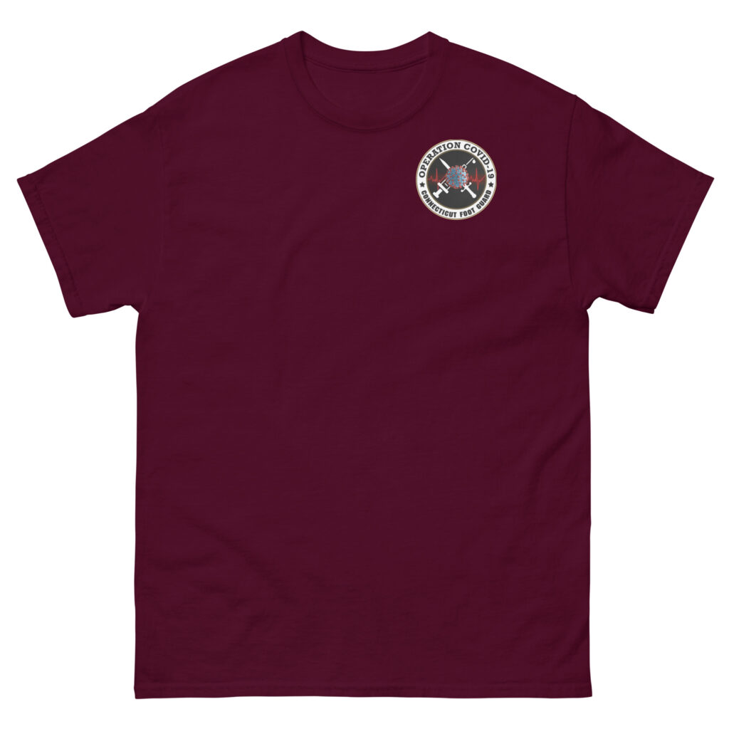 Connecticut Foot Guard Operation Covid-19 T-Shirt - Image 2