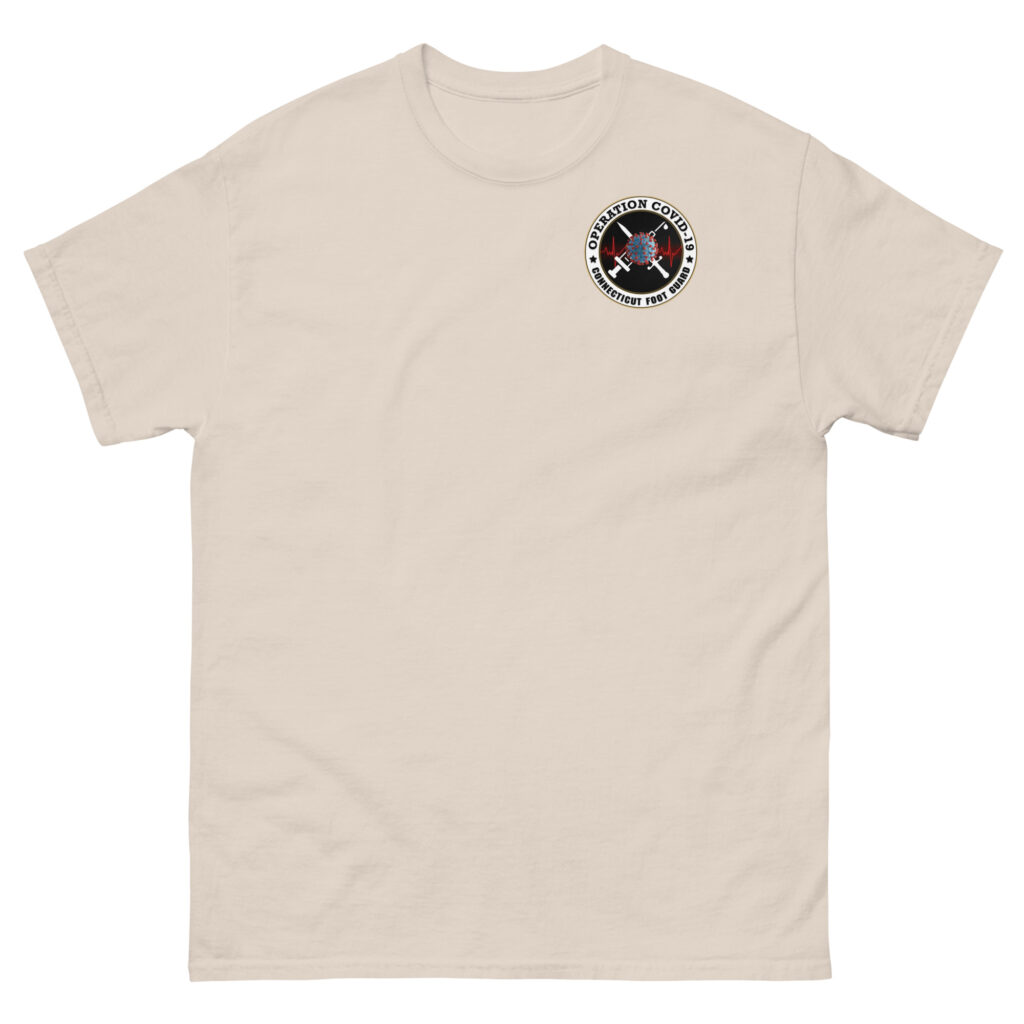 Connecticut Foot Guard Operation Covid-19 T-Shirt - Image 6