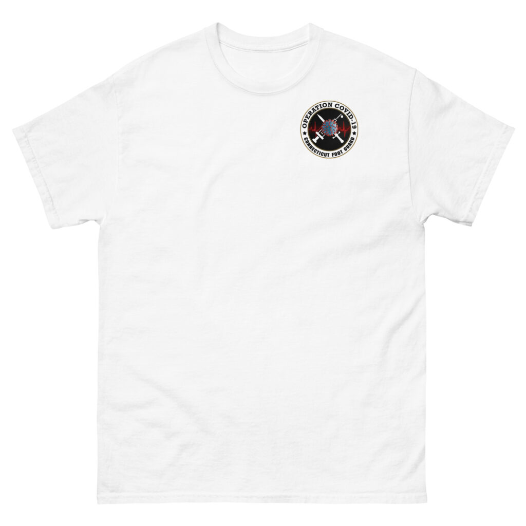 Connecticut Foot Guard Operation Covid-19 T-Shirt - Image 8