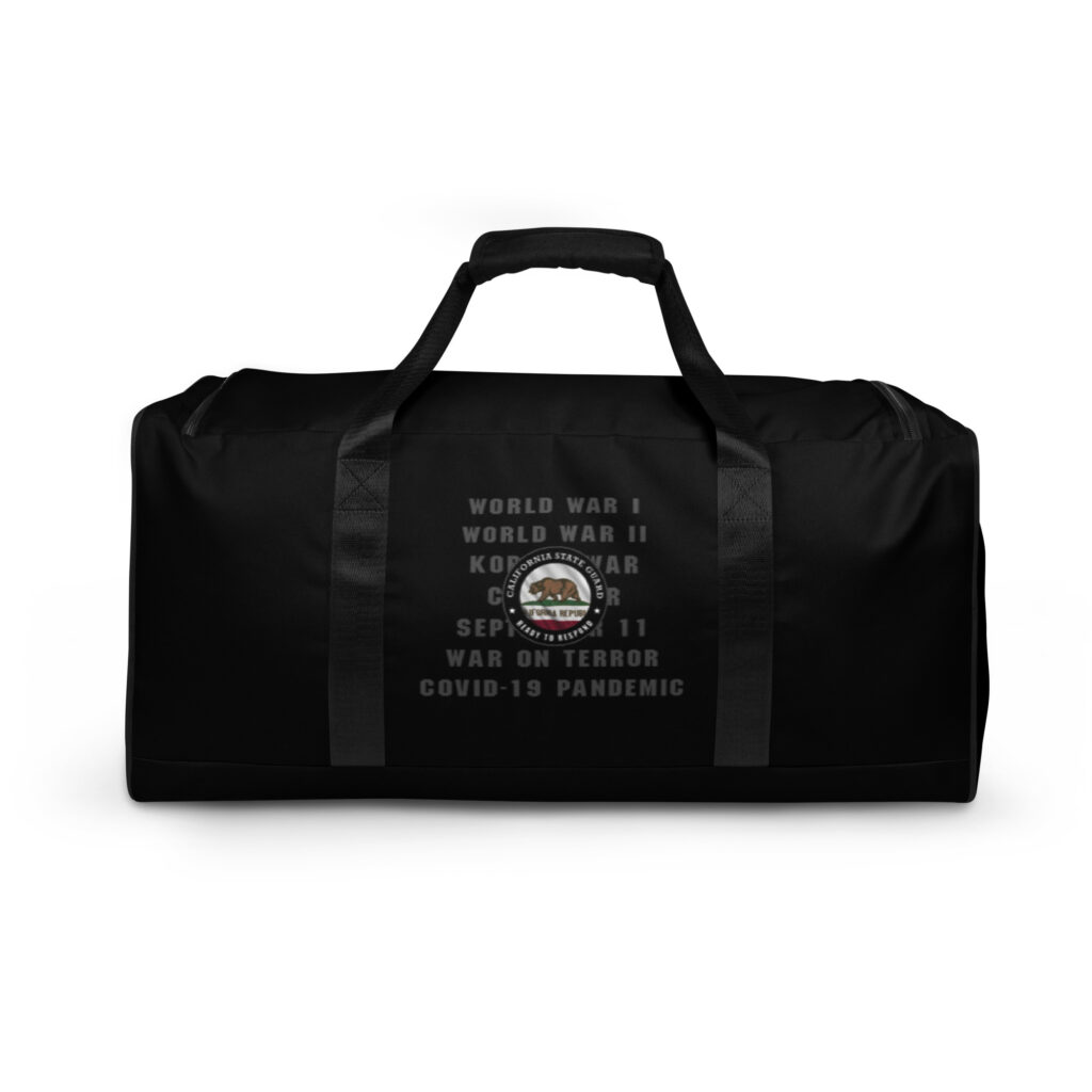 California State Guard 'Proudly Served' Duffle Bag