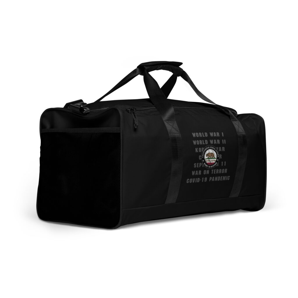California State Guard 'Proudly Served' Duffle Bag - Image 3