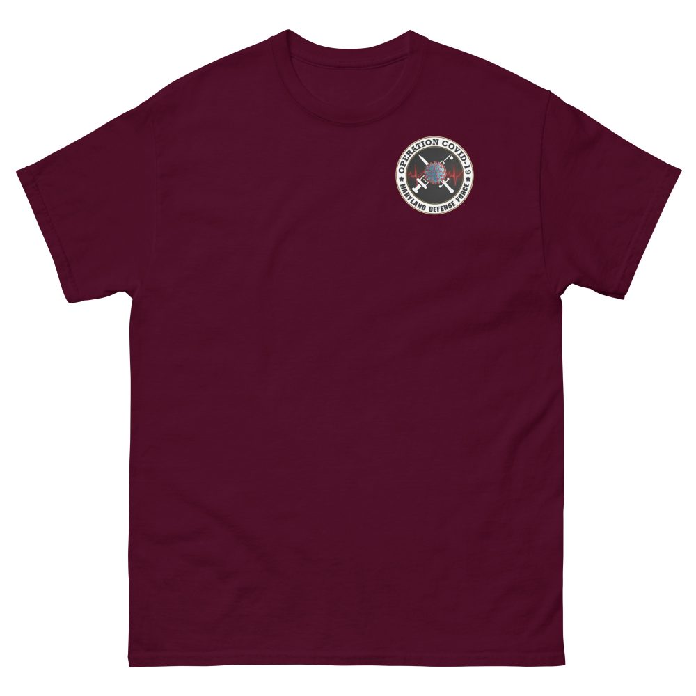 Maryland Defense Force Operation Covid-19 T-Shirt - Image 2