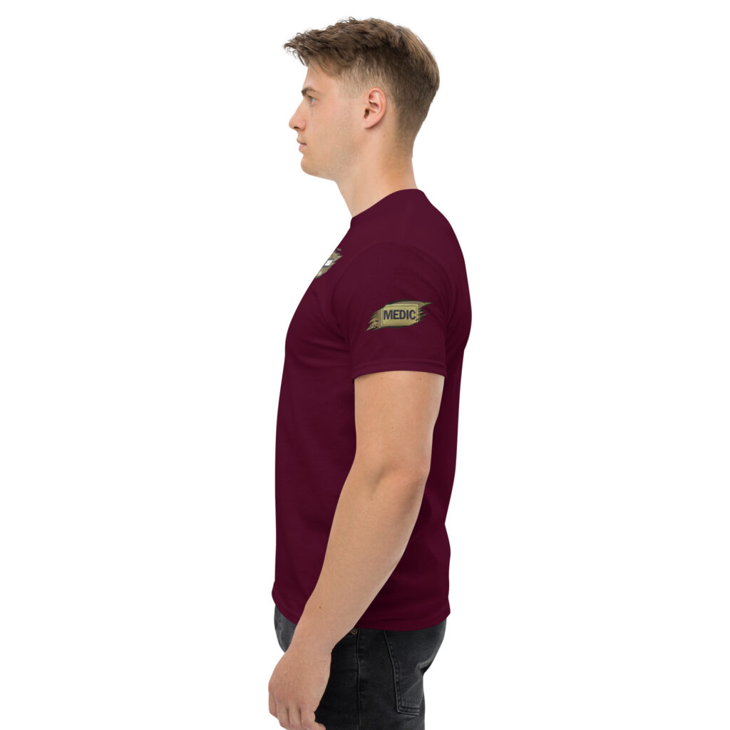 Representing The New York Guard Medic & State Flag Patch T-Shirt - Image 3