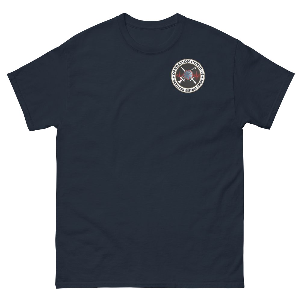 Maryland Defense Force Operation Covid-19 T-Shirt - Image 3