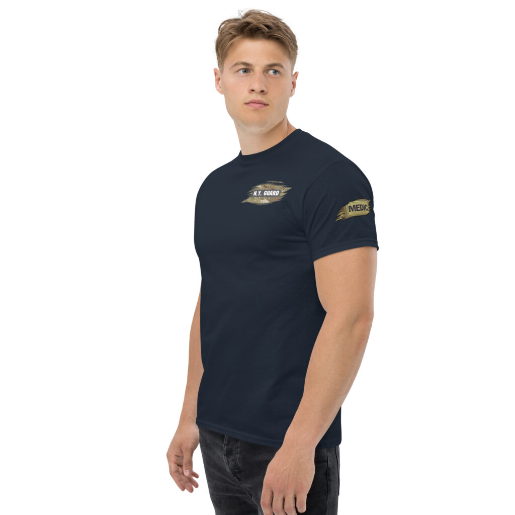 Representing The New York Guard Medic & State Flag Patch T-Shirt - Image 13