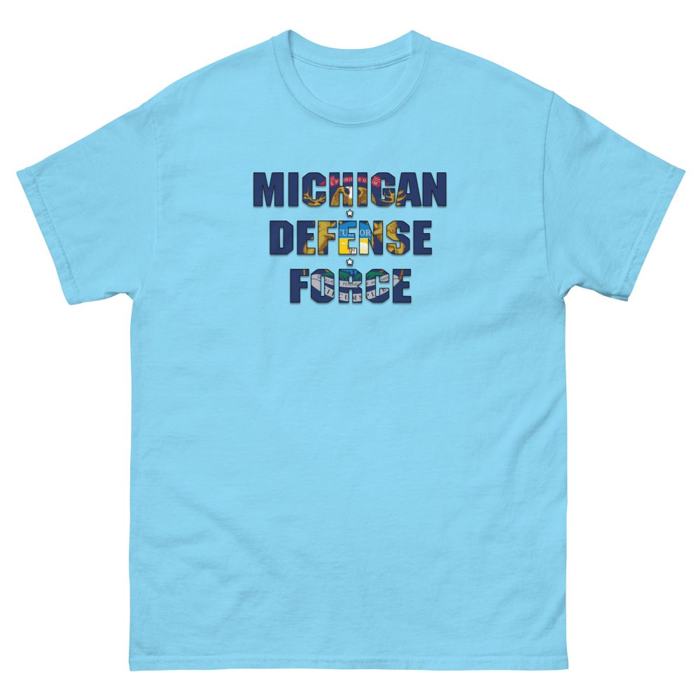 Michigan Defense Force Flag T-Shirt - Image 6