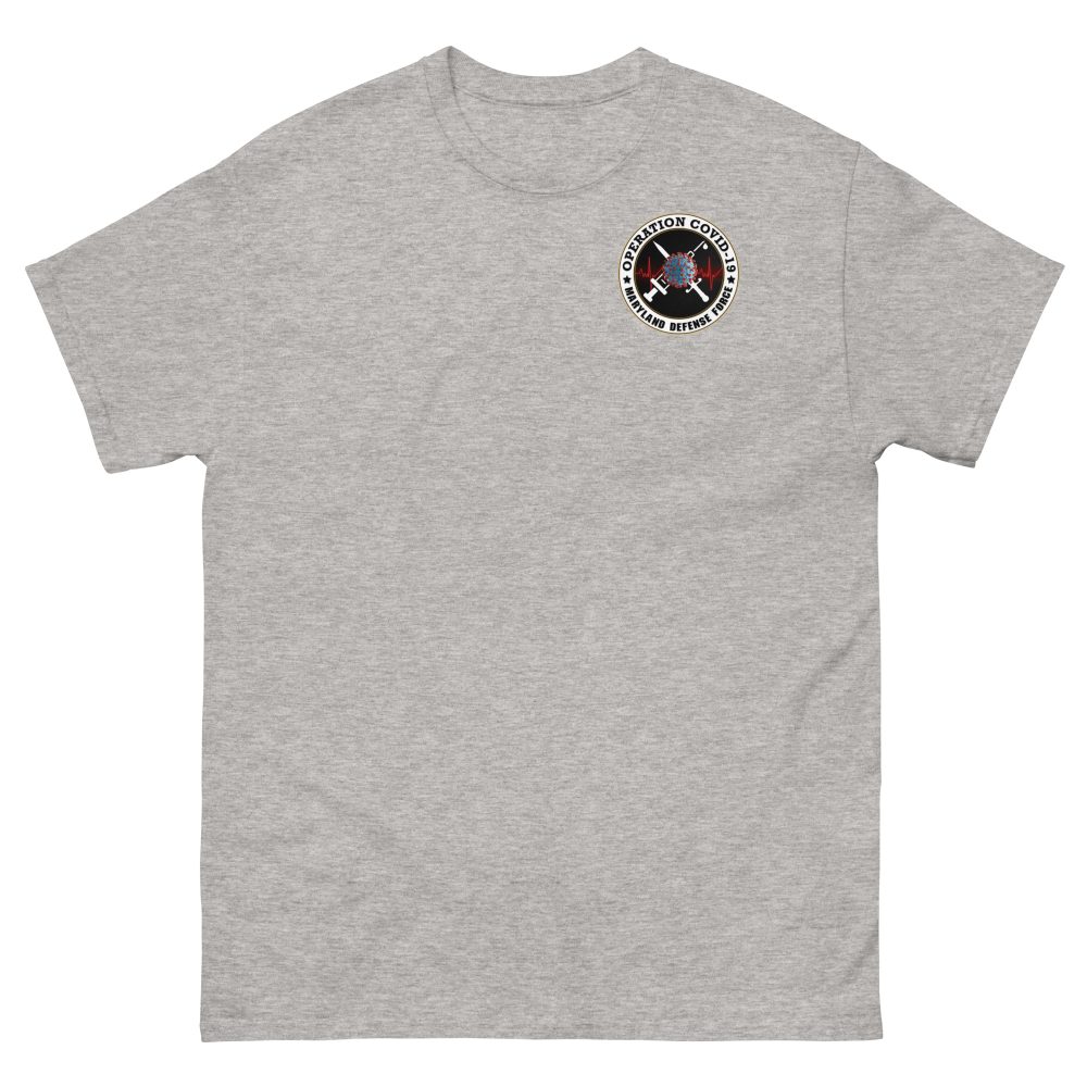 Maryland Defense Force Operation Covid-19 T-Shirt - Image 4