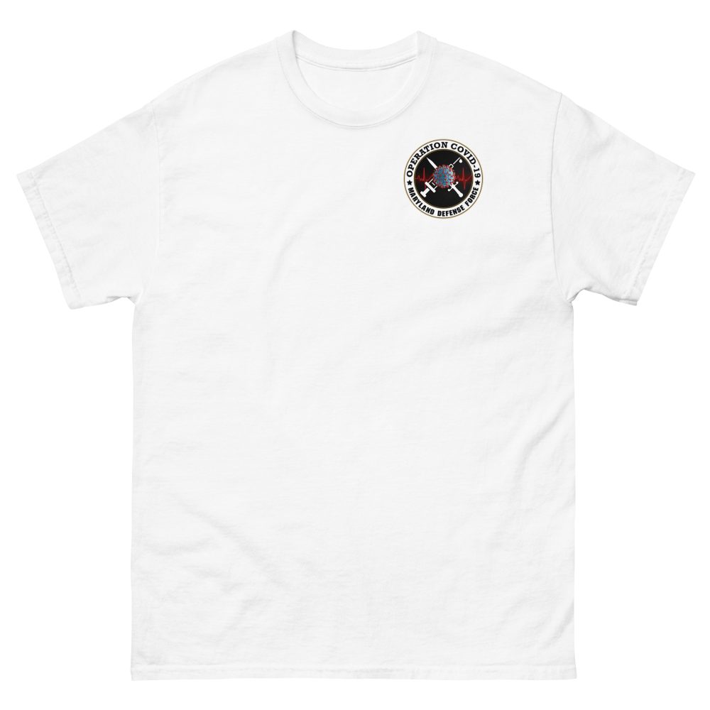 Maryland Defense Force Operation Covid-19 T-Shirt - Image 8