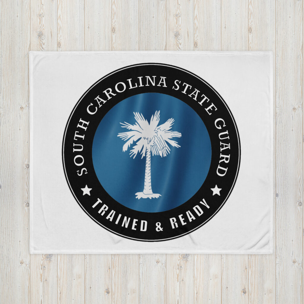 South Carolina State Guard Throw Blanket - Image 2