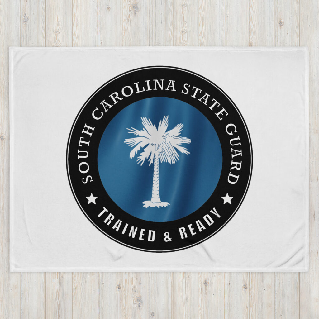 South Carolina State Guard Throw Blanket