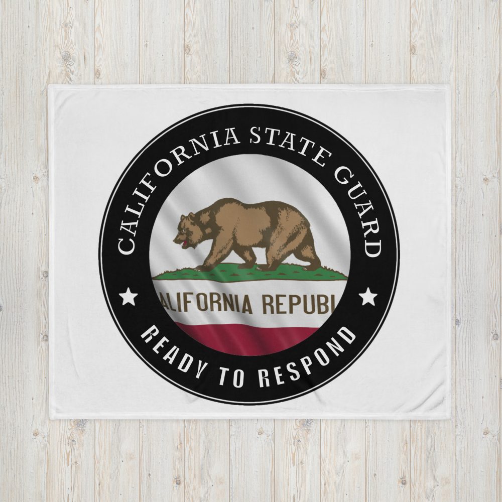California State Guard 'Ready to Respond' Throw Blanket - Image 2