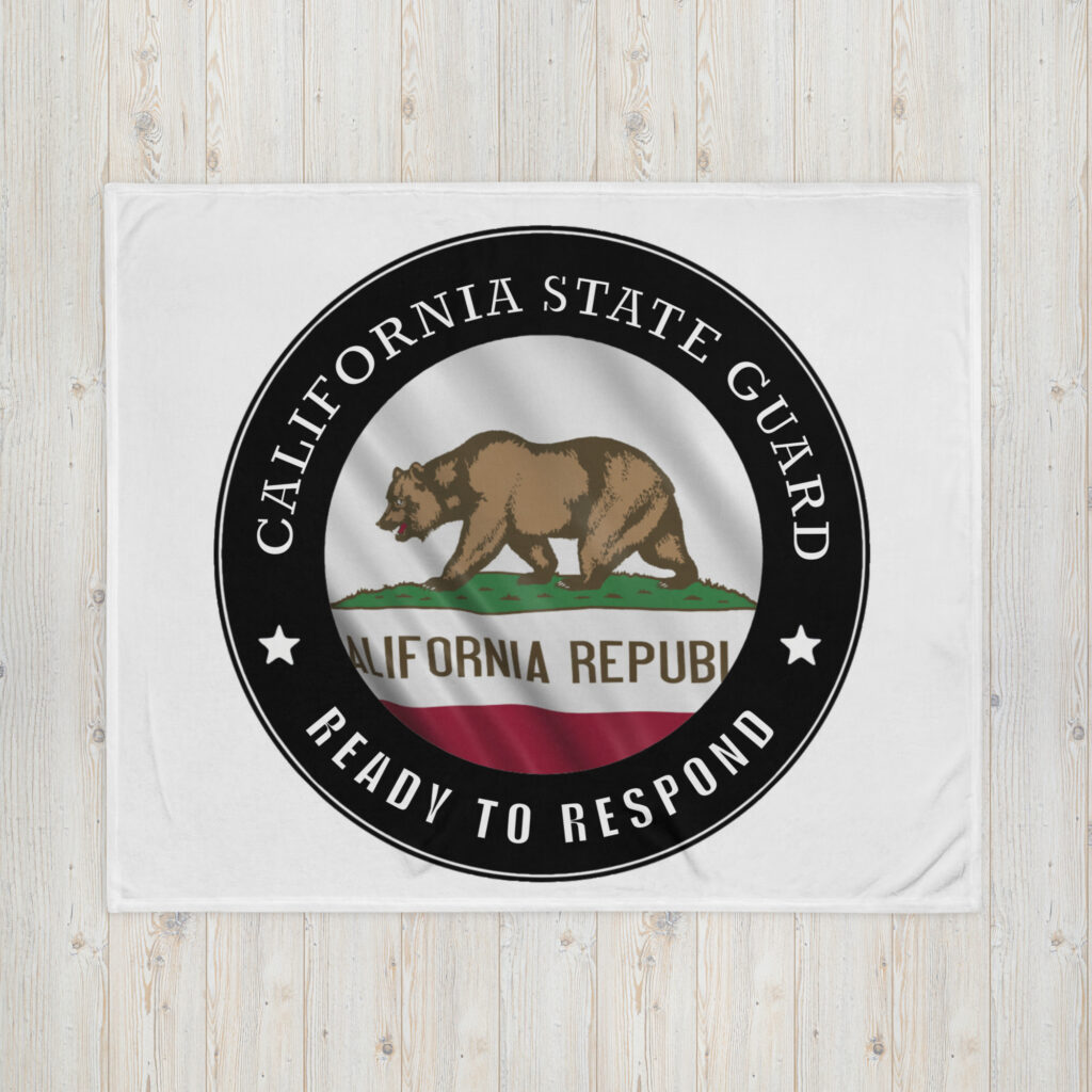 California State Guard 'Ready to Respond' Throw Blanket - Image 2