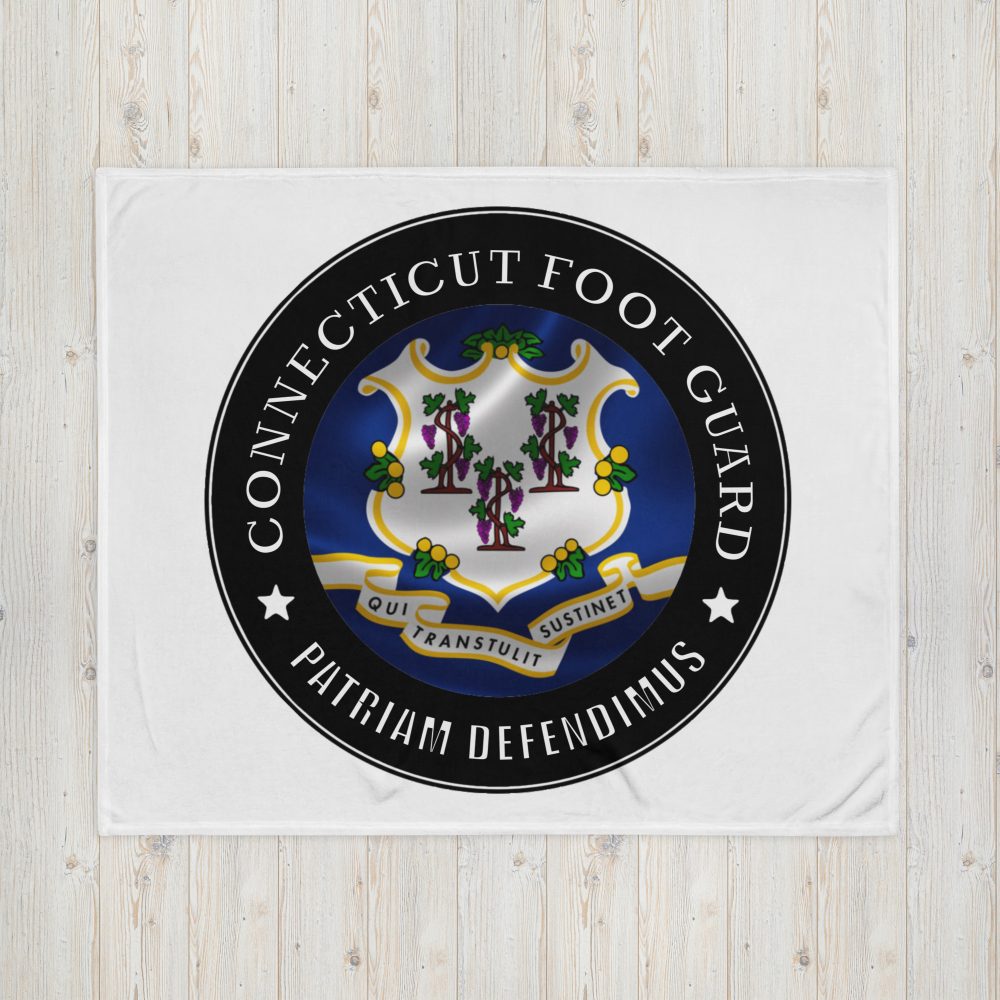 Connecticut Foot Guard ‘Patriam Defendimus’ Throw Blanket - Image 2