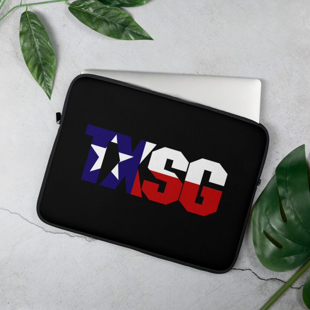 Texas State Guard ‘Our Colors’ Laptop Sleeve - Image 2