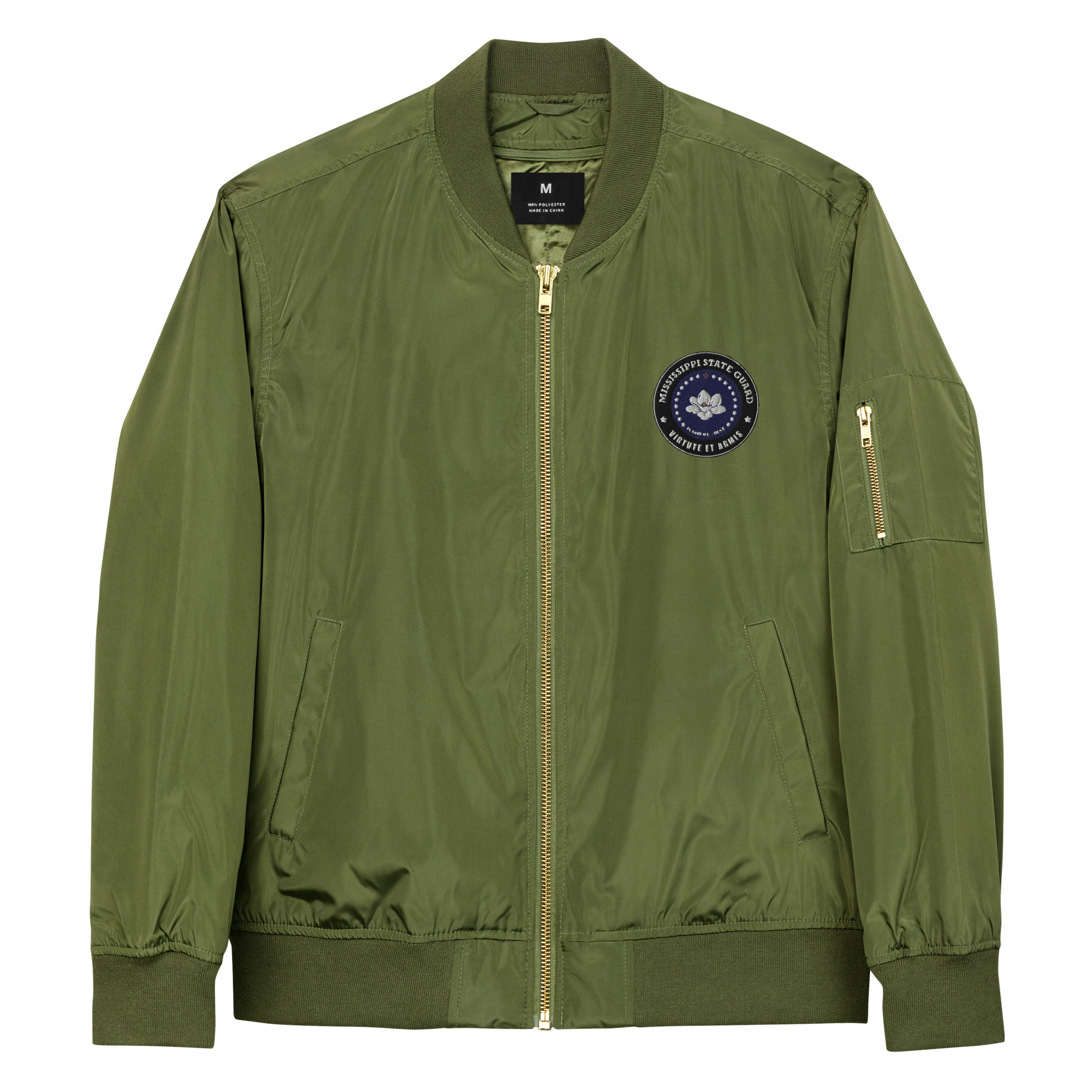 Mississippi State Guard ‘Virtute et Armis’ Bomber Jacket - Image 3