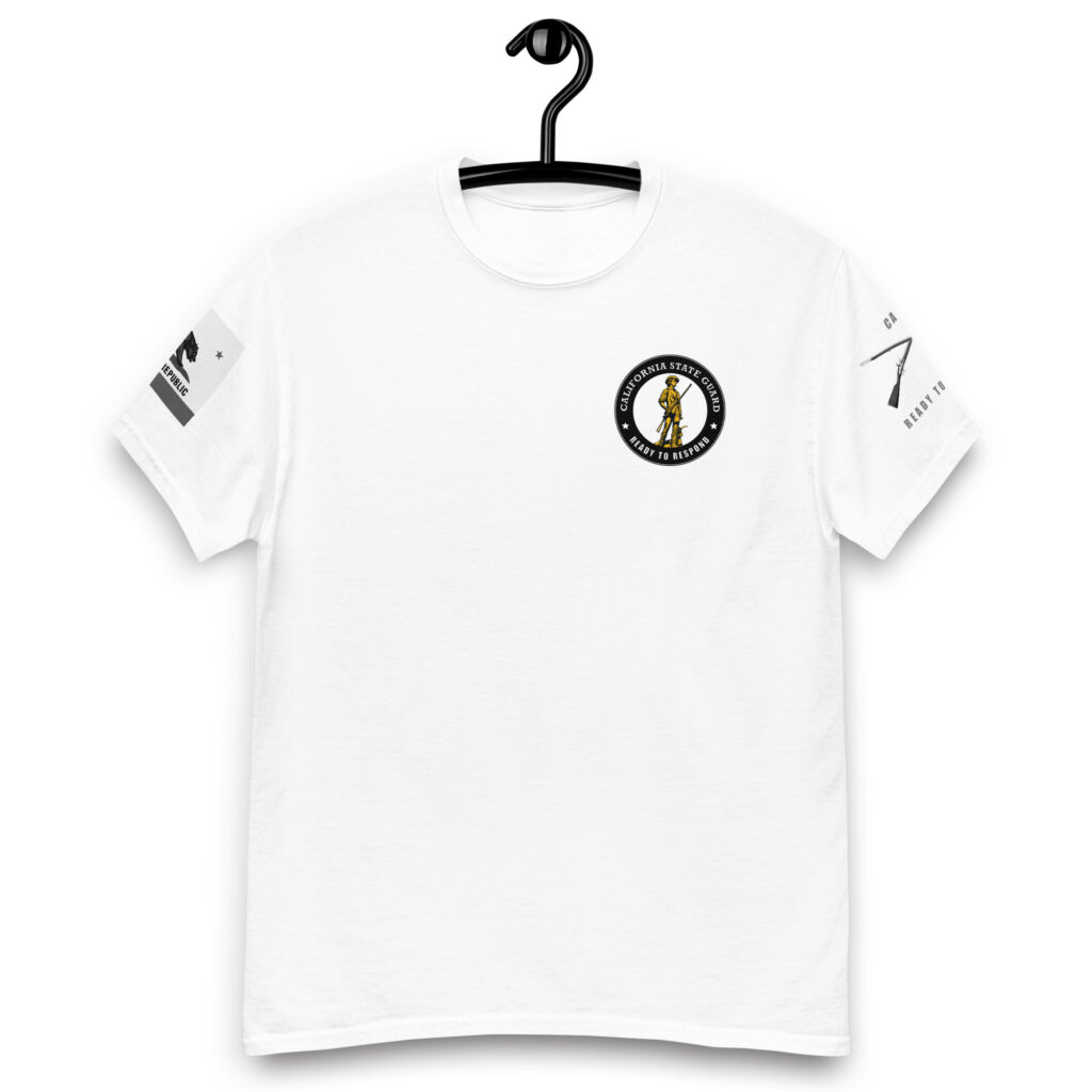 California State Guard Cross Muskets T-Shirt - Image 5