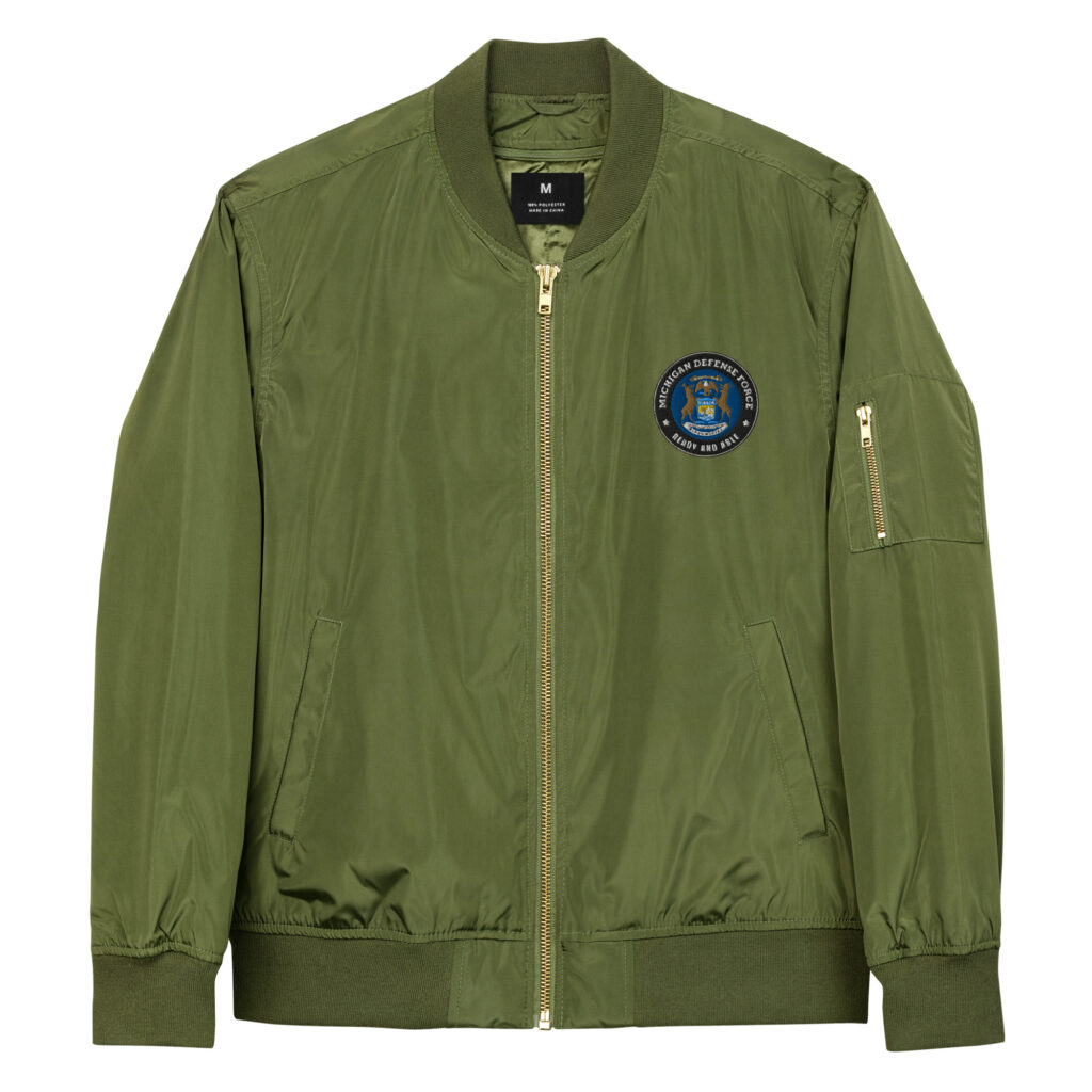 Michigan Defense Force 'Ready and Able' Bomber Jacket - Image 3