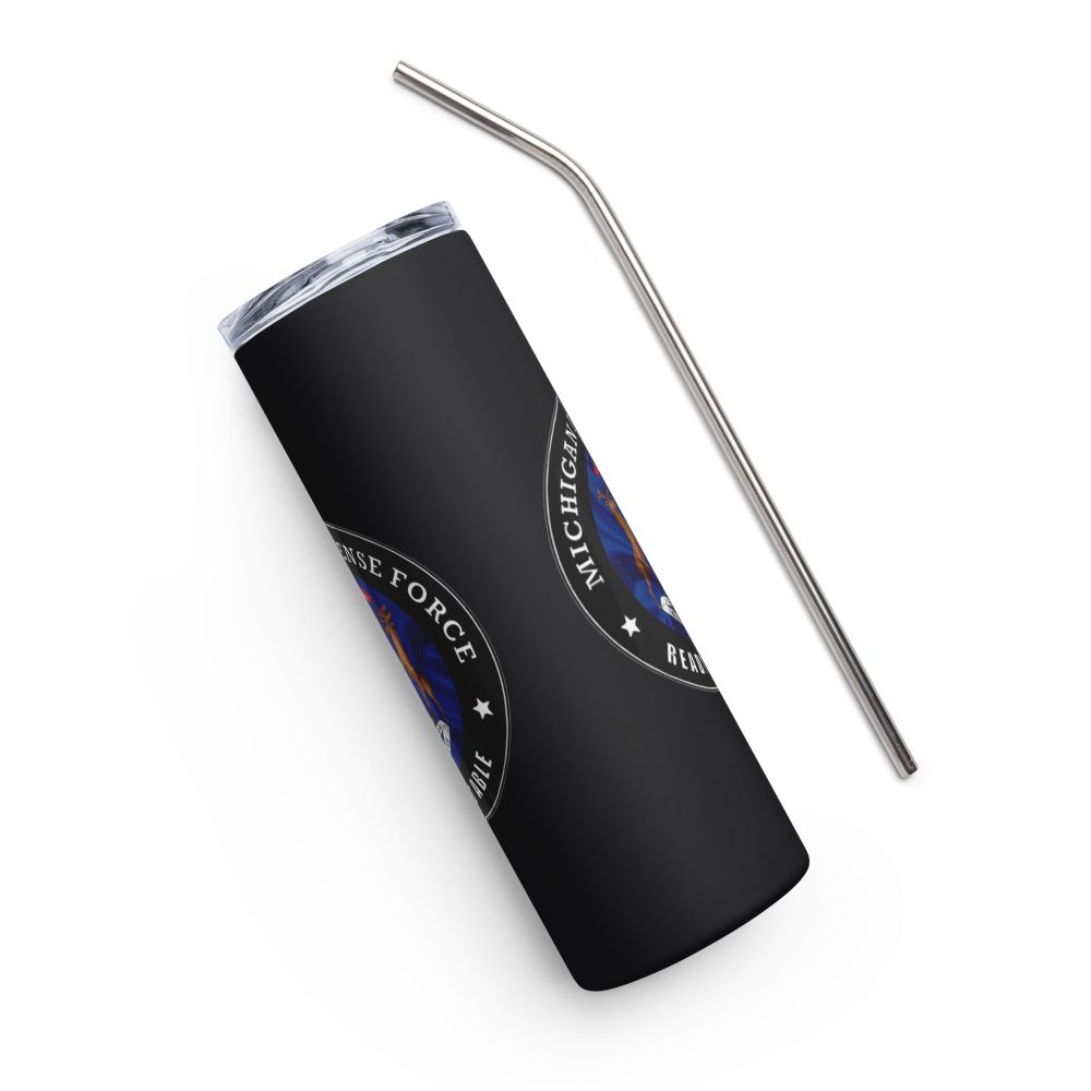 Michigan Defense Force Stainless steel tumbler - Image 2