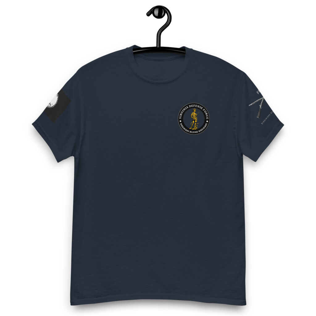 Virginia Defense Force Cross Musket T-Shirt - Image 2