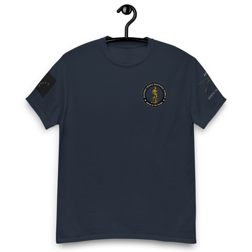 Alaska State Defense Force Cross-Rifles T-Shirt - Image 2