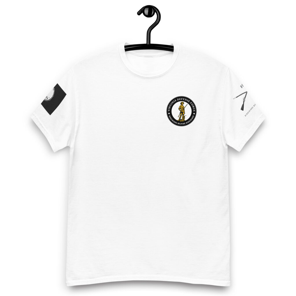Virginia Defense Force Cross Musket T-Shirt - Image 5
