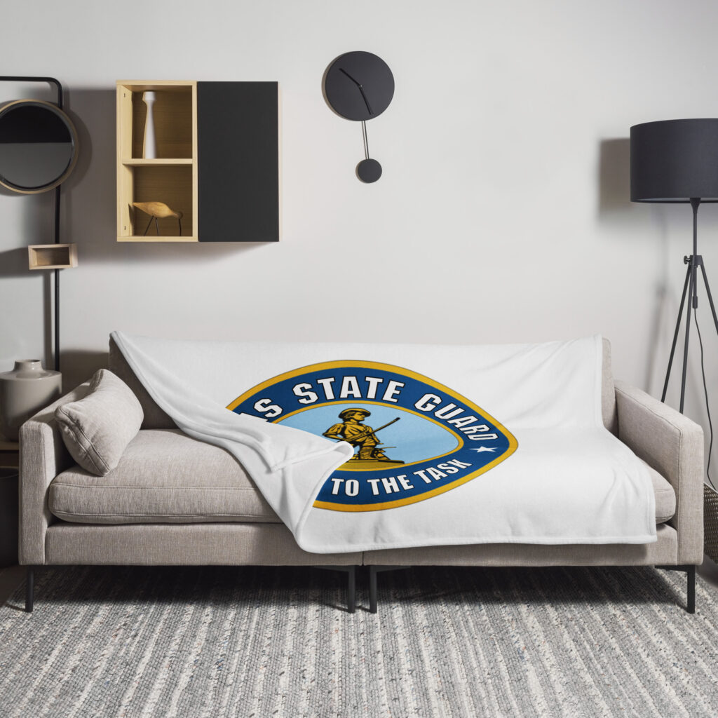 Texas State Guard Minuteman Throw Blanket