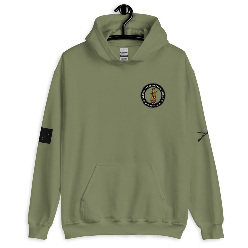 Alaska State Defense Force Cross Rifles Hoodie - Image 3