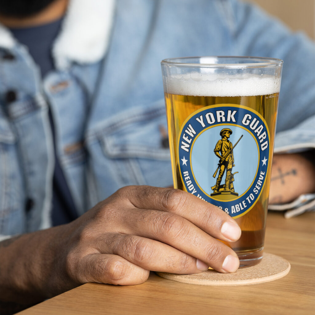 New York Guard Minuteman Pint Glass
