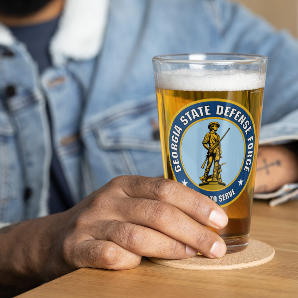 Georgia State Defense Force Pint Glass