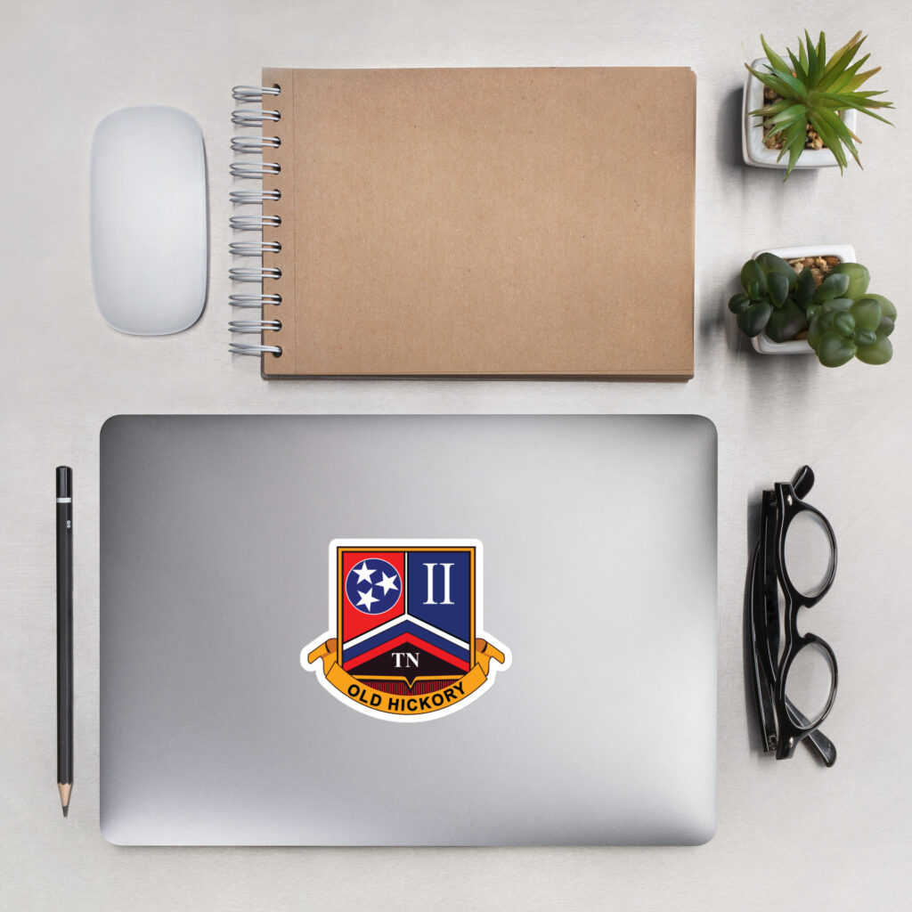 Tennessee State Guard 2nd Regiment Unit Crest Stickers