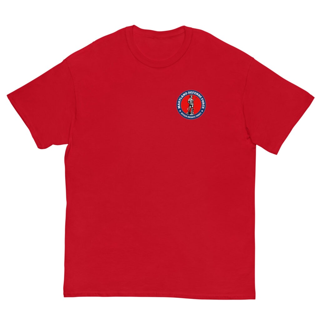 Maryland Defense Force Bold Minuteman T-Shirt - Image 3