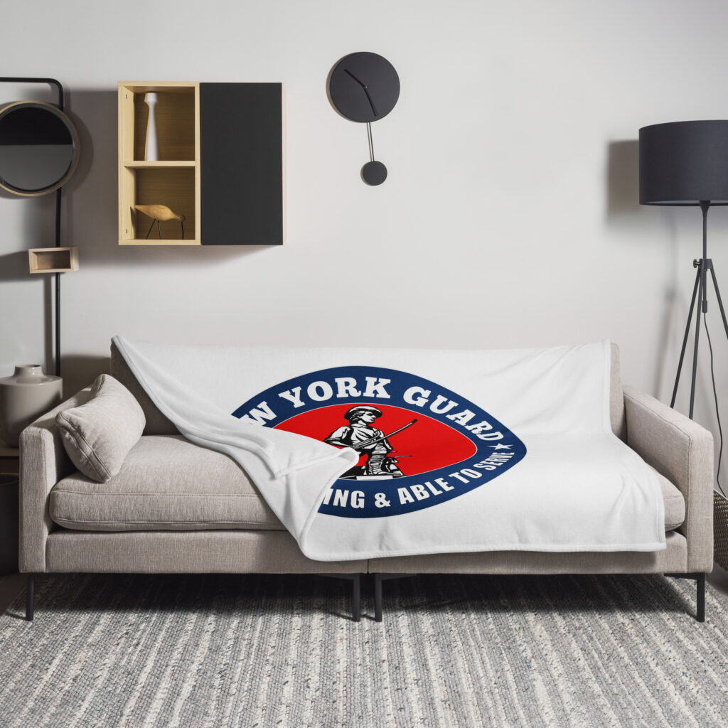 New York Guard Bold Minuteman Throw Blanket