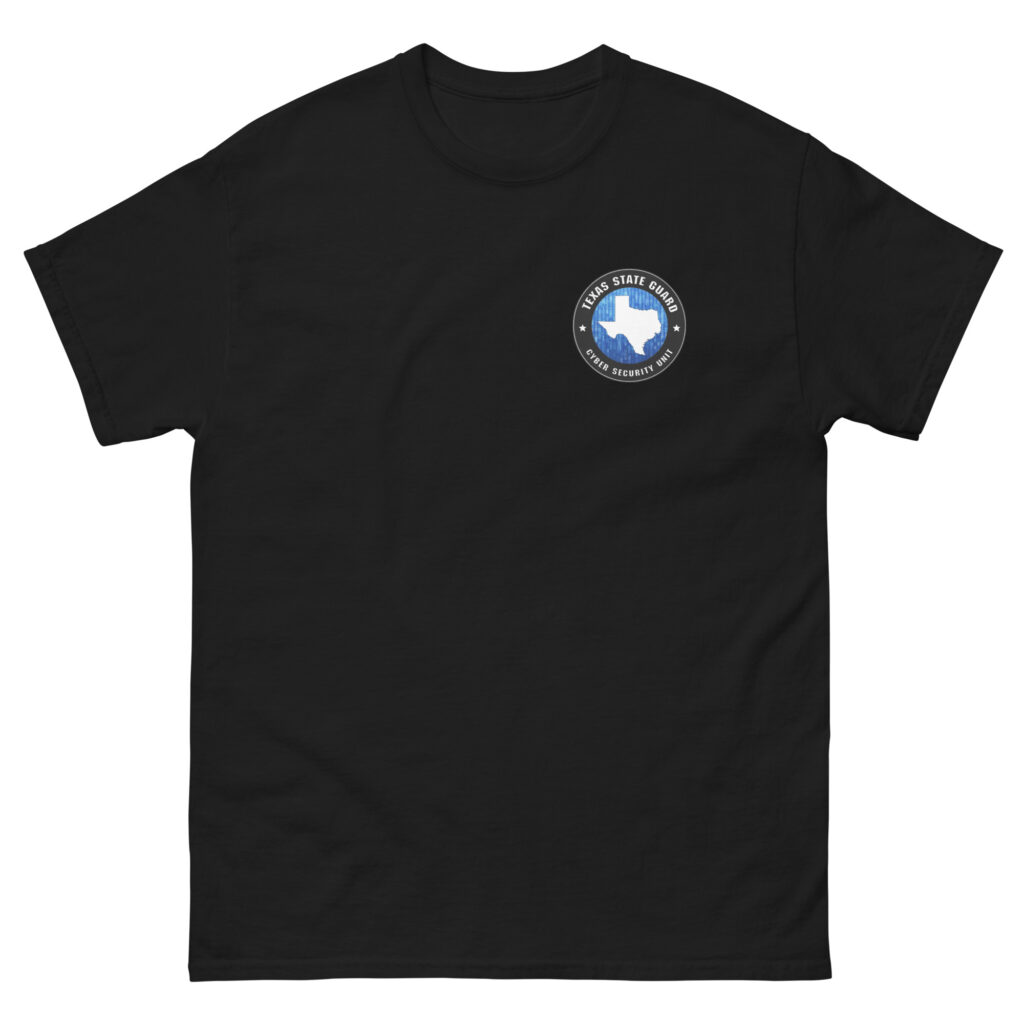 Texas State Guard Cyber Security Unit T-Shirt