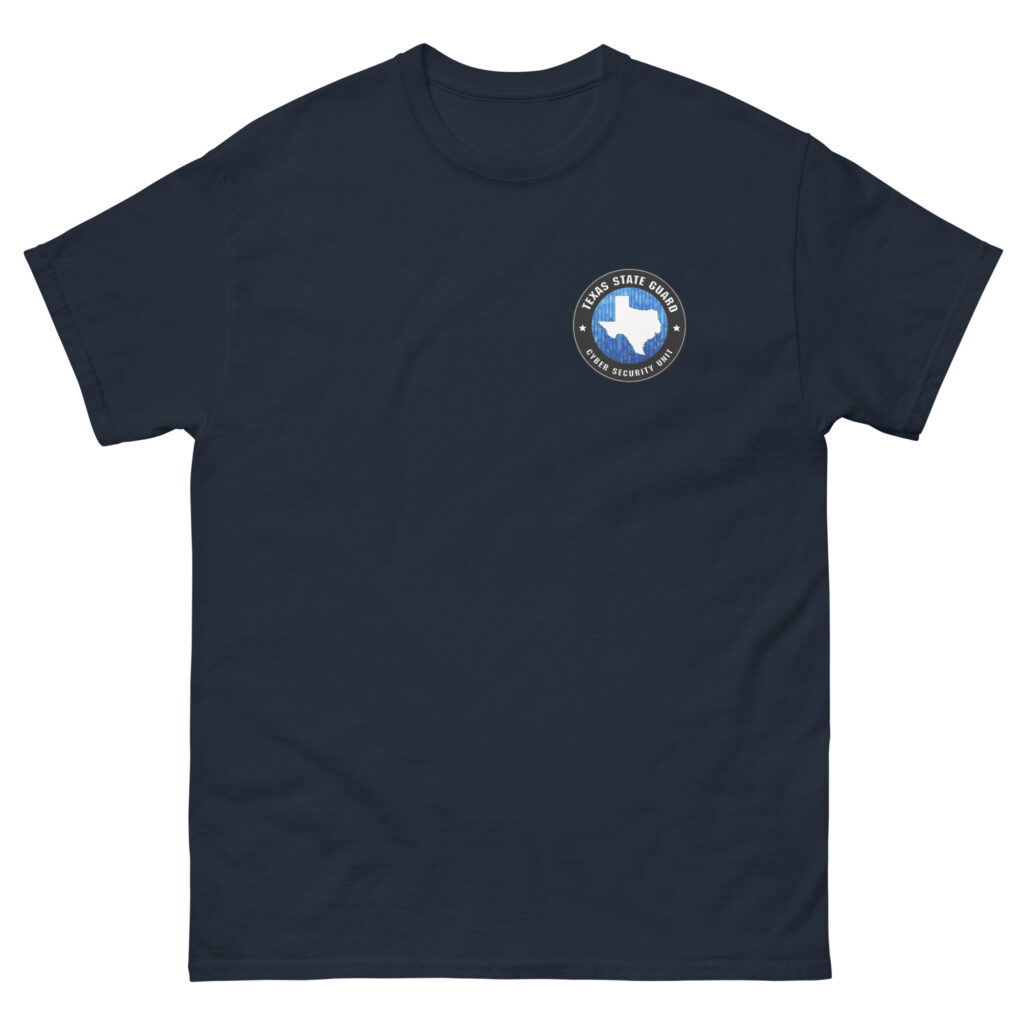 Texas State Guard Cyber Security Unit T-Shirt - Image 3