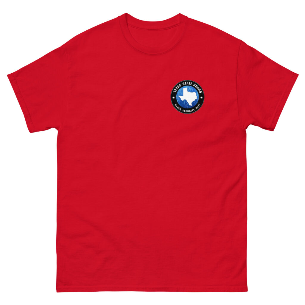 Texas State Guard Cyber Security Unit T-Shirt - Image 4
