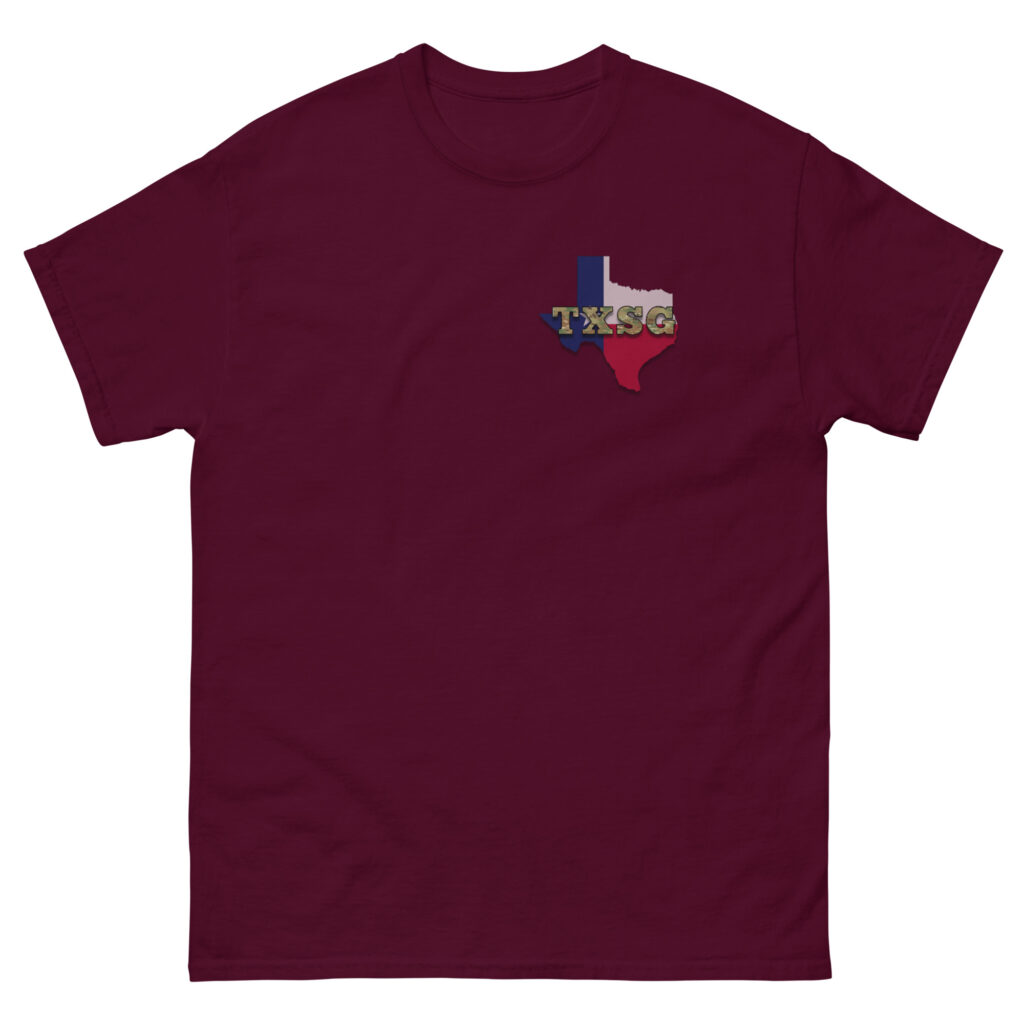 Texas State Guard With State Flag T-Shirt - Image 2