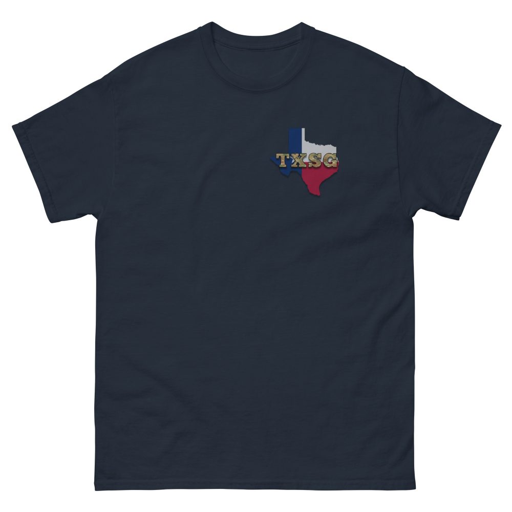Texas State Guard With State Flag T-Shirt - Image 3