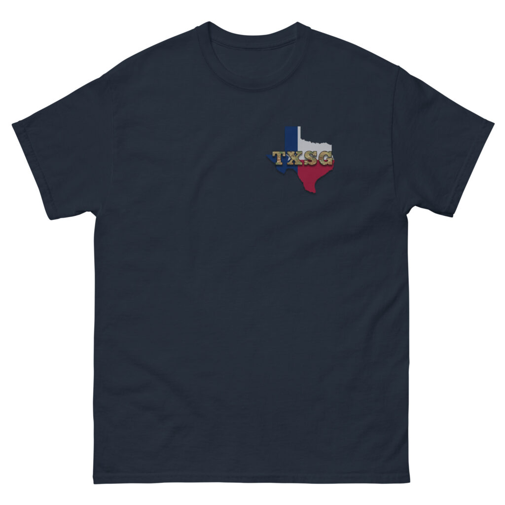 Texas State Guard With State Flag T-Shirt - Image 3
