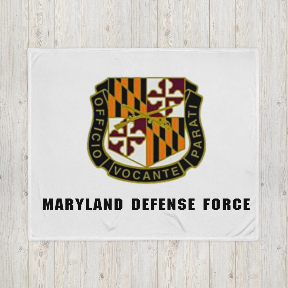 Maryland Defense Force Throw Blanket - Image 2