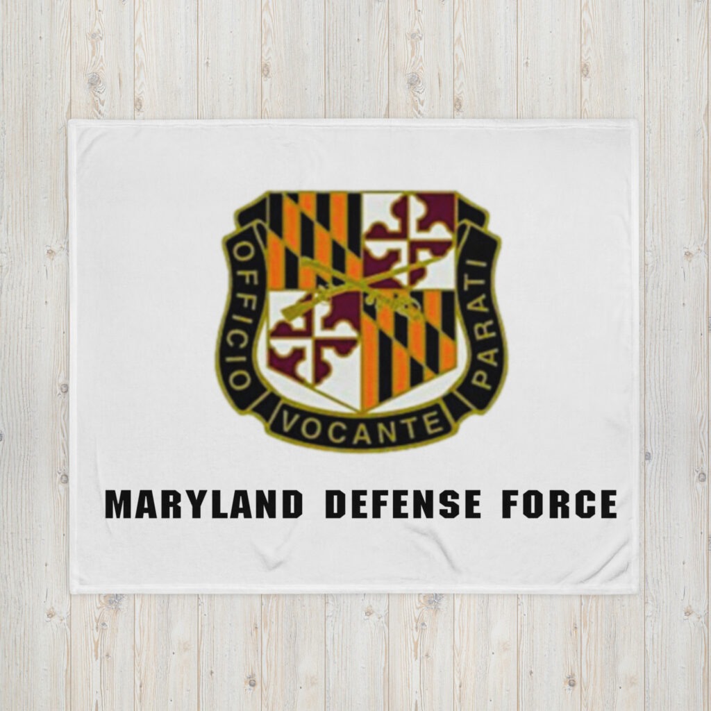 Maryland Defense Force Throw Blanket - Image 2