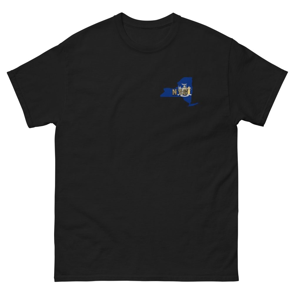 New York Guard With State Flag T-Shirt