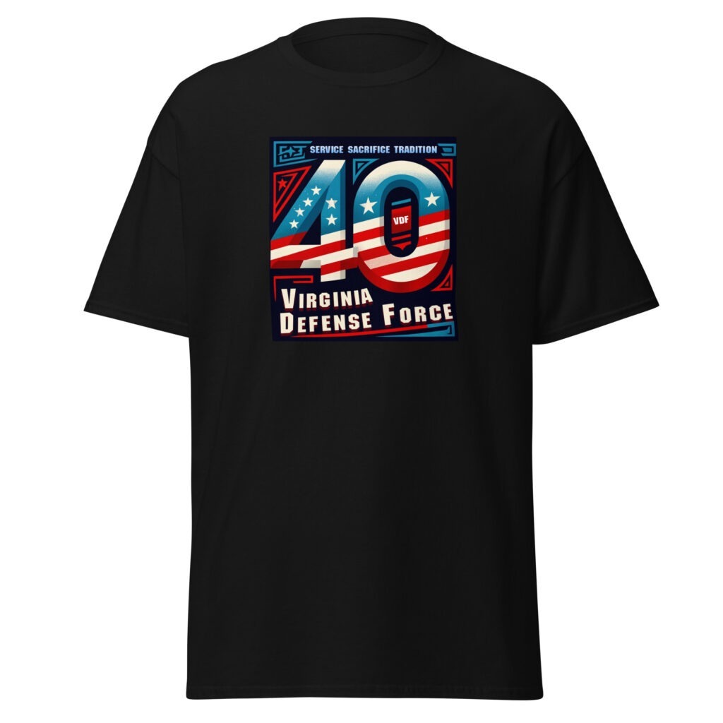 Virginia Defense Force 40th Anniversary T-Shirt