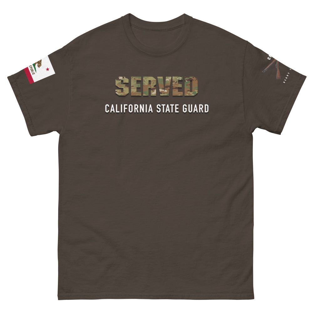 California State Guard Served T-Shirt With Cross Rifles - Image 7