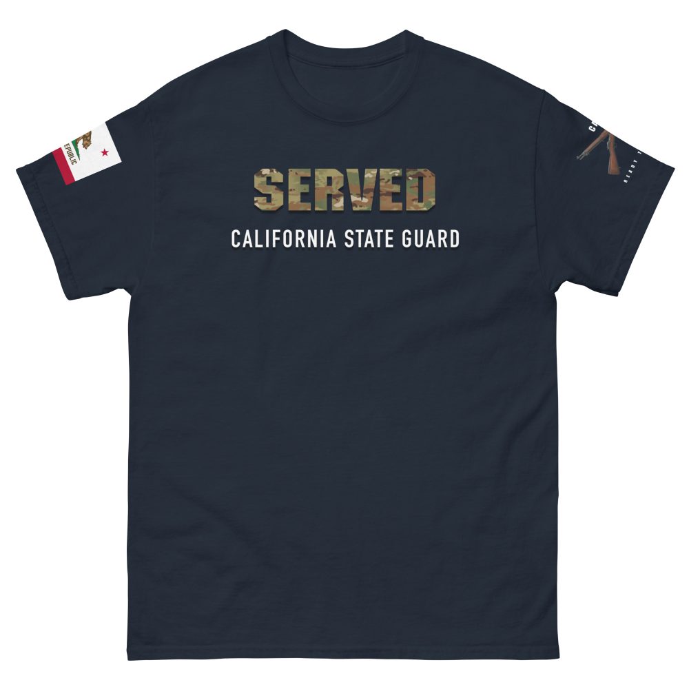 California State Guard Served T-Shirt With Cross Rifles - Image 4