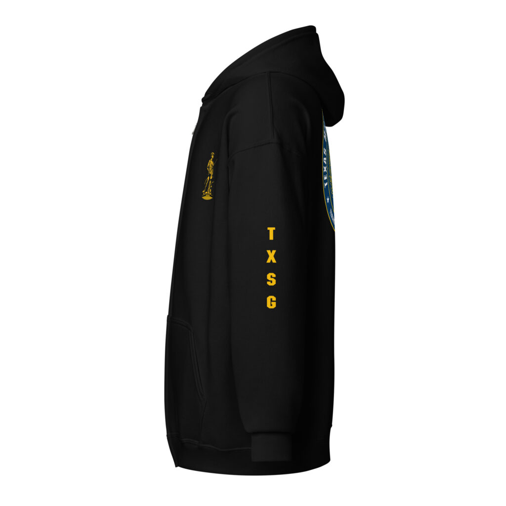Texas Military Department Zip Hoodie - Image 3