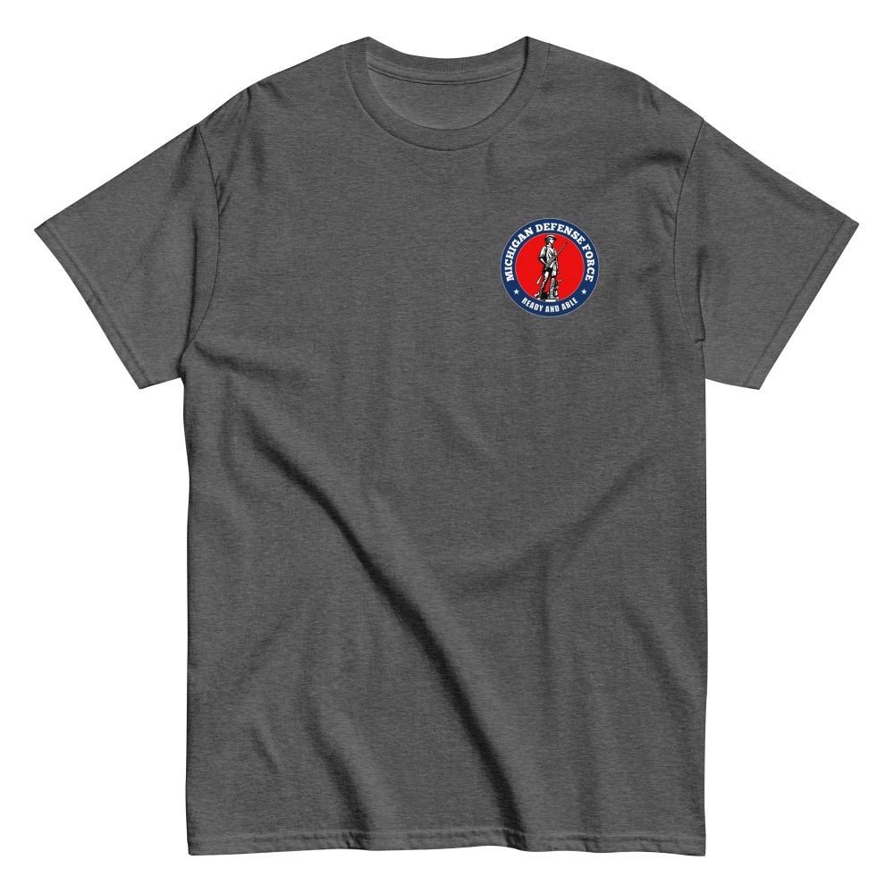 Michigan Defense Force Bold Minuteman T-Shirt - Image 5