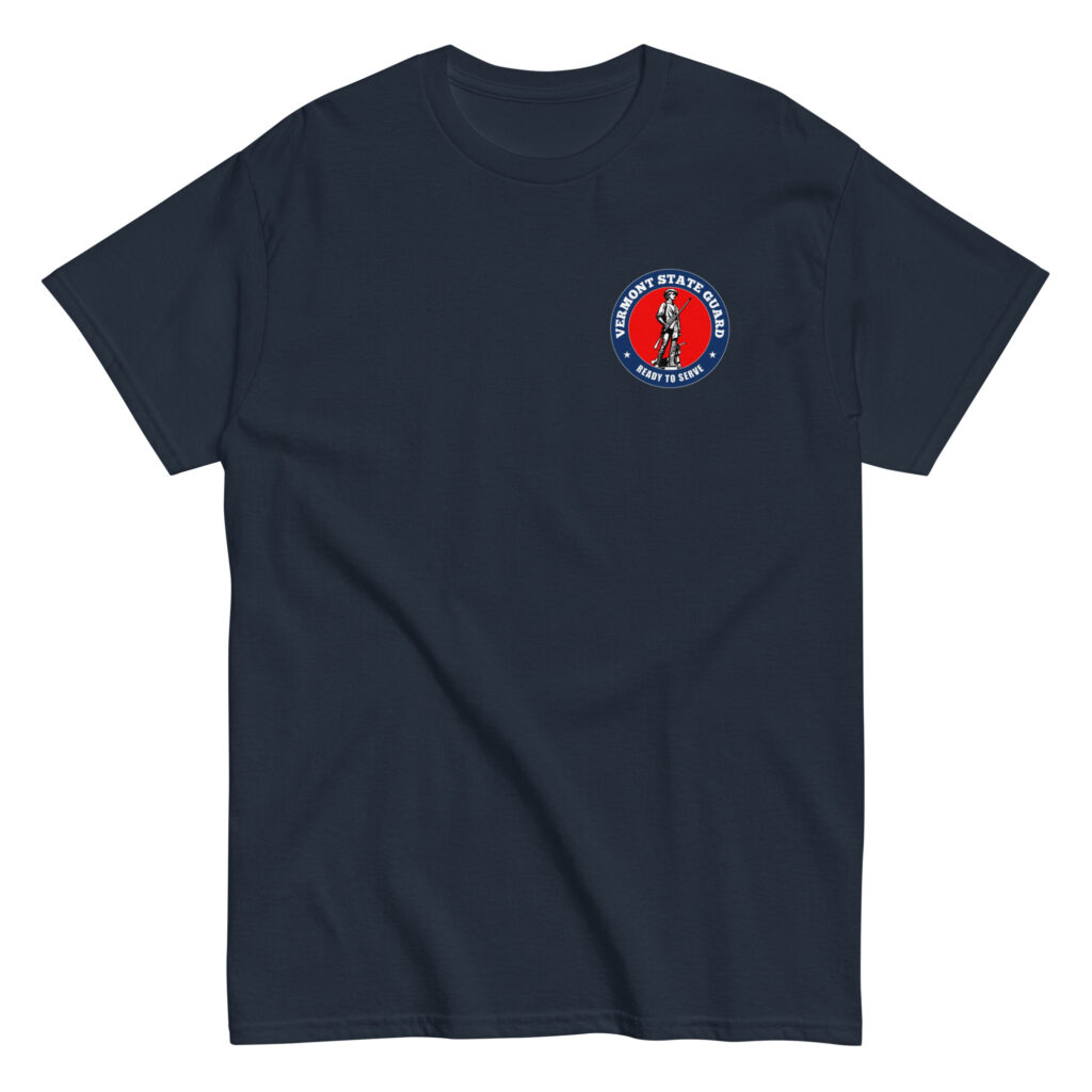Vermont State Guard Bold Minuteman T-Shirt - Image 3