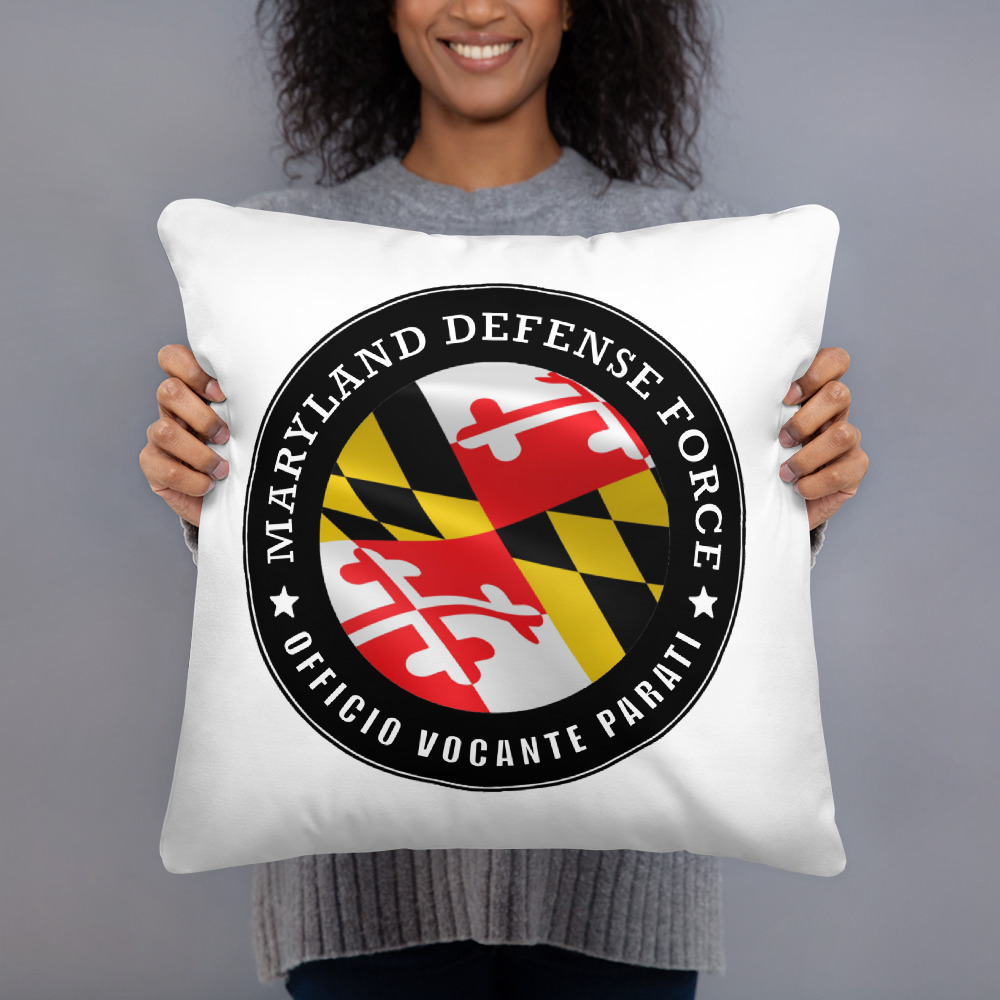 Maryland Defense Force 'Officio Vocante Parati' Pillow - Image 3